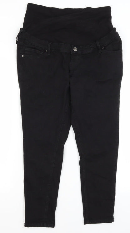 Topshop Womens Black   Cropped Jeans Size 34 in L23 in