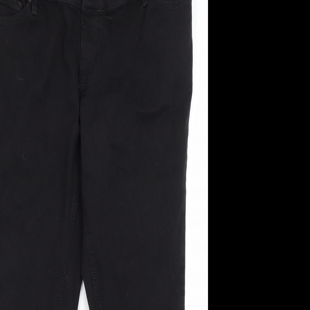 Topshop Womens Black   Cropped Jeans Size 34 in L23 in