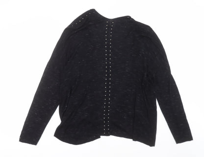 Womens UK Size 16 Marks and Spencer Black Cardigan Jumper