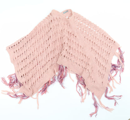 Marks and Spencer Womens Pink  Knit Cape Jumper One Size