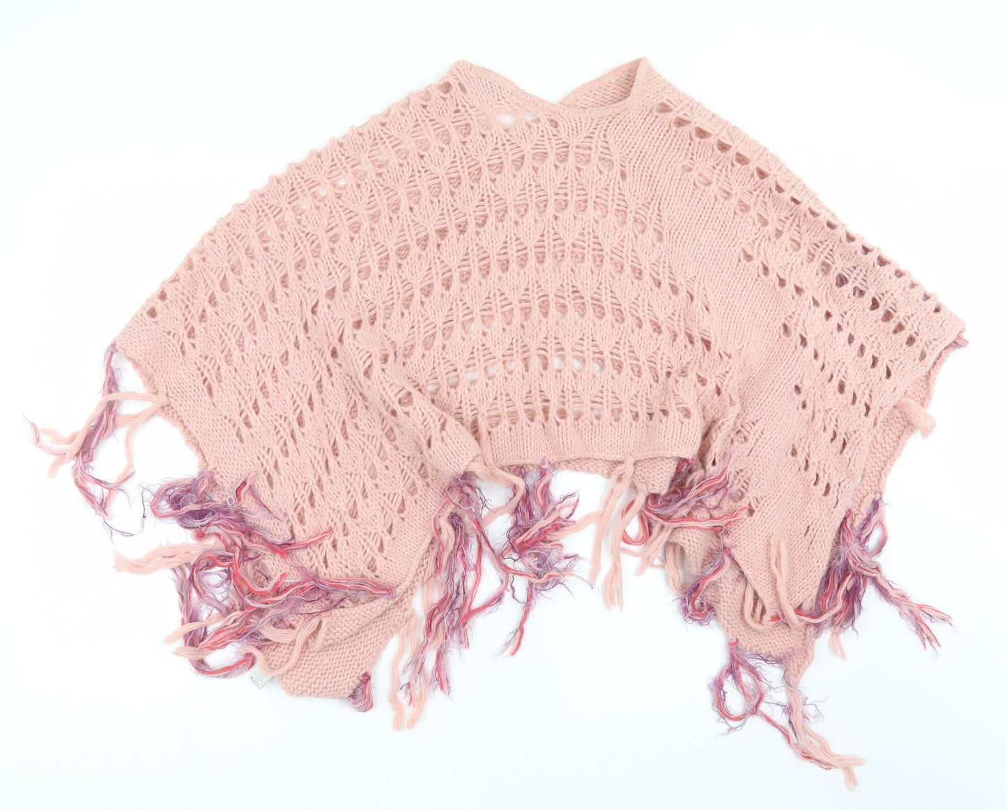 Marks and Spencer Womens Pink  Knit Cape Jumper One Size