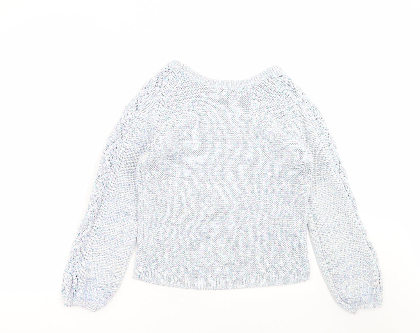 Womens UK Size 12 Marks and Spencer Blue Pullover Jumper