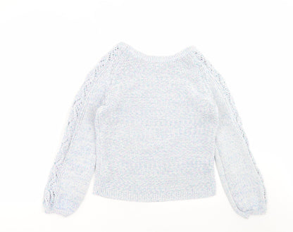 Womens UK Size 12 Marks and Spencer Blue Pullover Jumper
