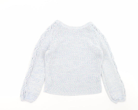 Womens UK Size 12 Marks and Spencer Blue Pullover Jumper