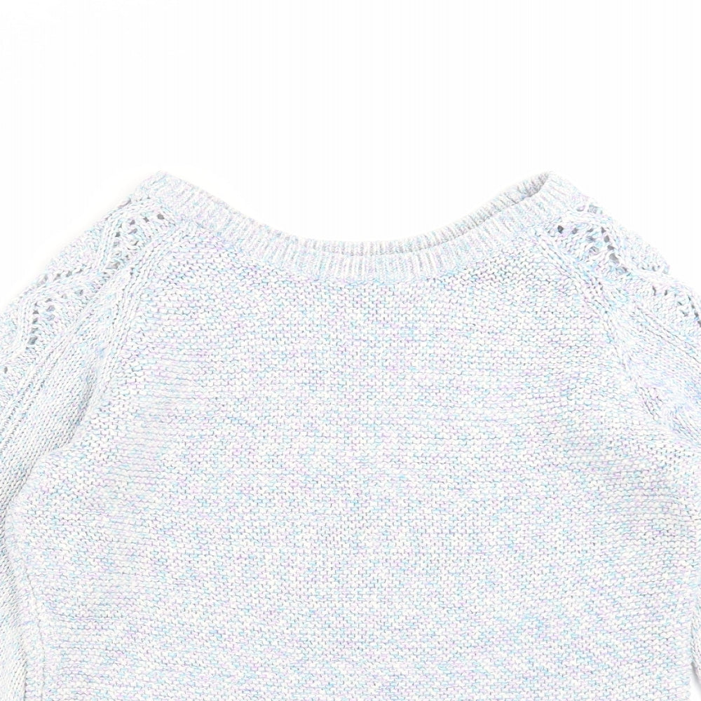 Womens UK Size 12 Marks and Spencer Blue Pullover Jumper