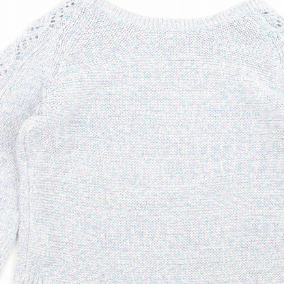 Womens UK Size 12 Marks and Spencer Blue Pullover Jumper