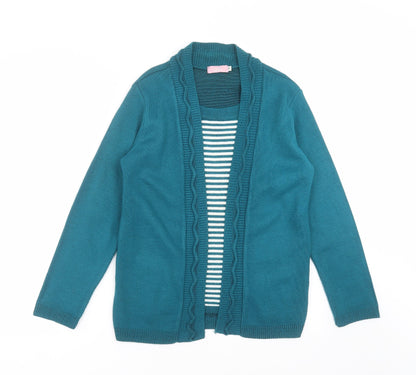 Womens UK Size M sarah hamilton Green Pullover Jumper