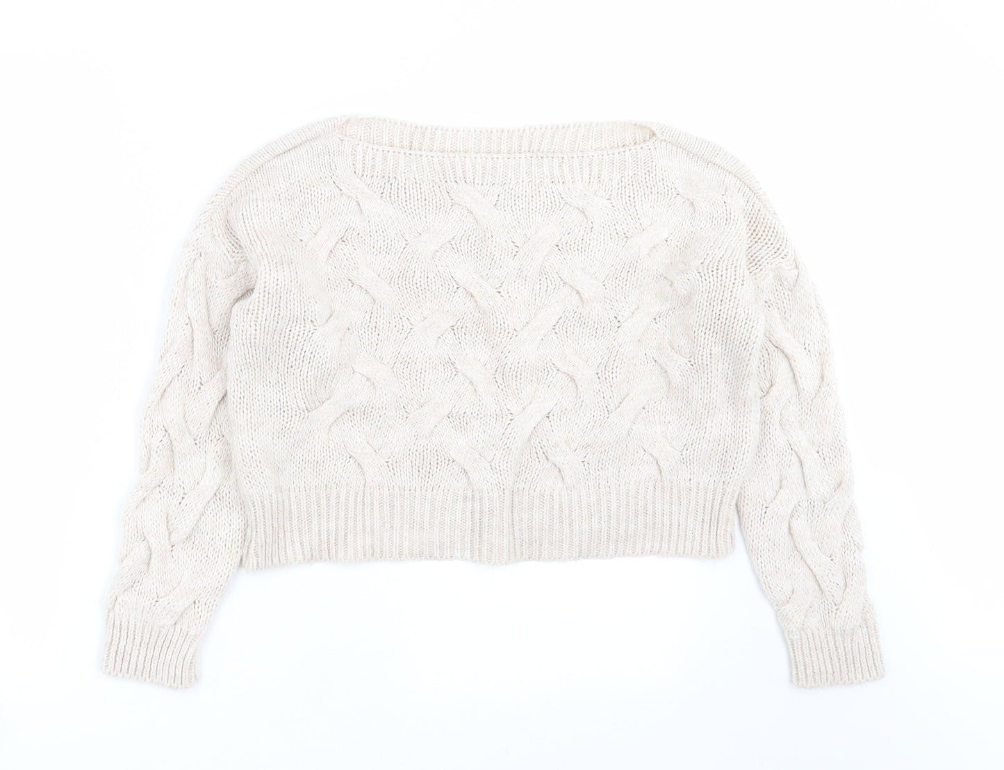 Womens UK Size S Luisa Ricci Beige Pullover Jumper