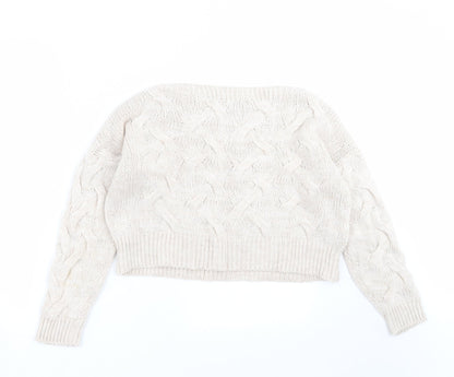 Womens UK Size S Luisa Ricci Beige Pullover Jumper
