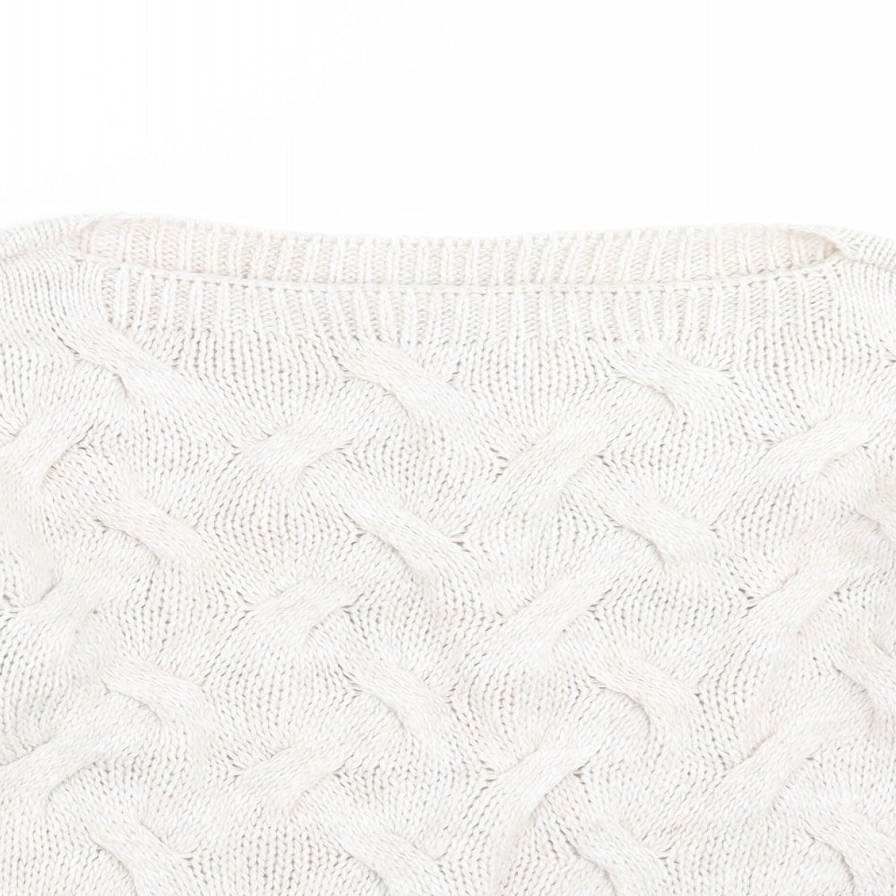 Womens UK Size S Luisa Ricci Beige Pullover Jumper