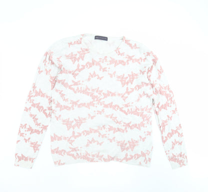 Marks and Spencer Womens Grey  Knit Pullover Jumper Size 12  - BUTTERFLIES
