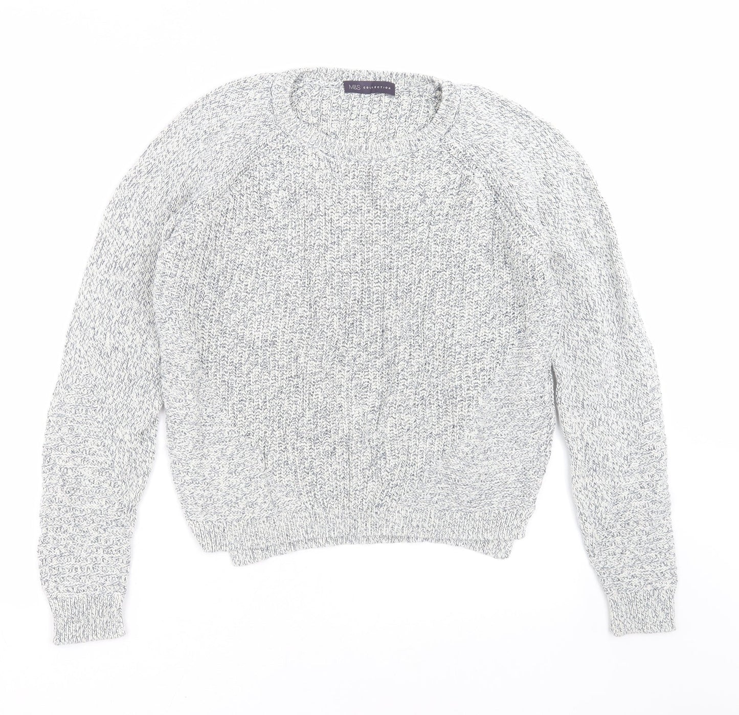 Womens UK Size 12 Marks and Spencer Grey Pullover Jumper