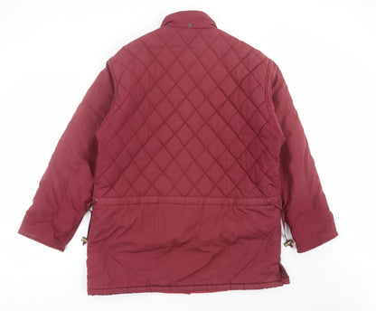 FASHION EXTRA Womens Purple   Quilted Jacket Size 14  - burgundy