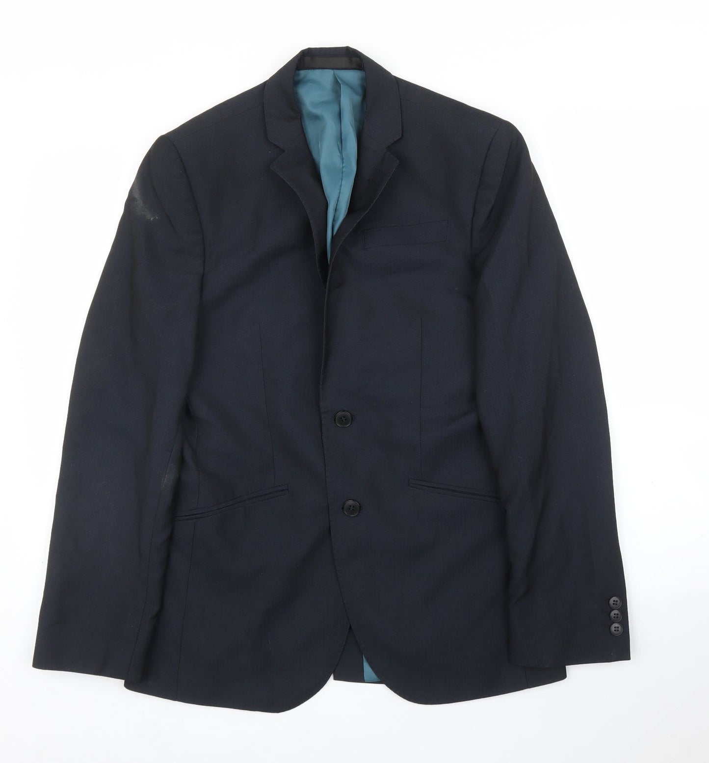Mens UK Size 36 M&S Regular Blue Suit Jacket