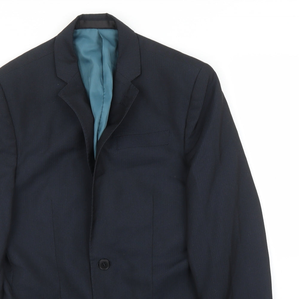 Mens UK Size 36 M&S Regular Blue Suit Jacket