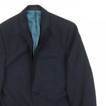 Mens UK Size 36 M&S Regular Blue Suit Jacket