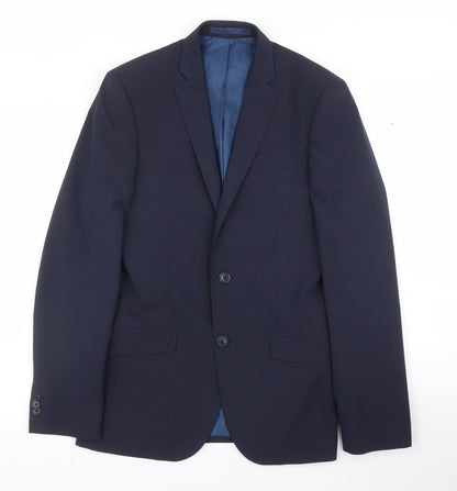 Mens UK Size 38 M&S Regular Blue Suit Jacket