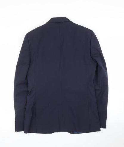 Mens UK Size 38 M&S Regular Blue Suit Jacket