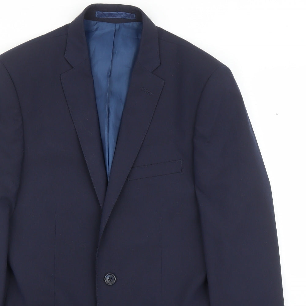 Mens UK Size 38 M&S Regular Blue Suit Jacket