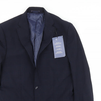 Mens UK Size 38 M&S Regular Blue Suit Jacket