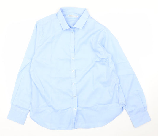 Mens UK Size XL Kustom Kit Blue  Button-Up Long Sleeve Casual Shirt