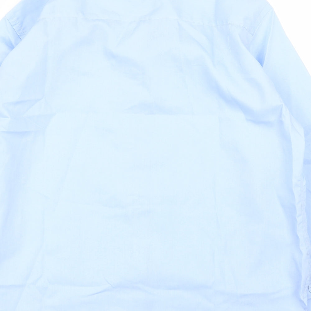 Mens UK Size XL Kustom Kit Blue  Button-Up Long Sleeve Casual Shirt