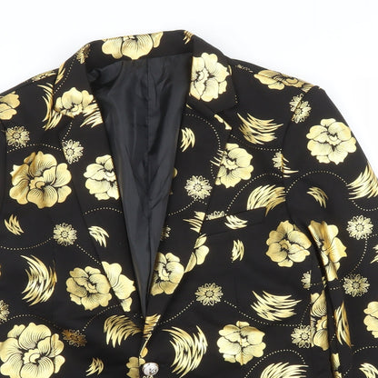 Womens UK Size M Preworn Regular Gold Blazer