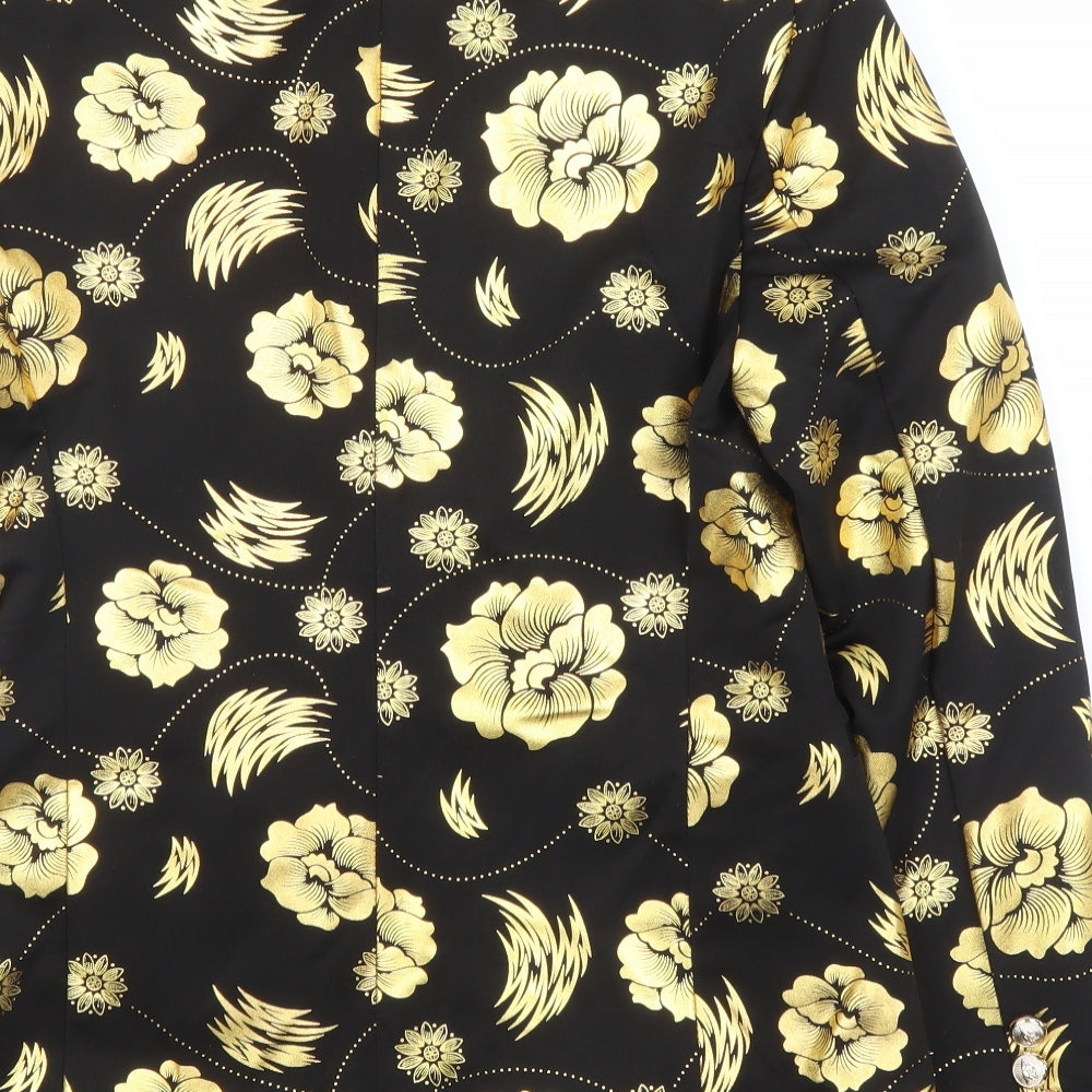 Womens UK Size M Preworn Regular Gold Blazer