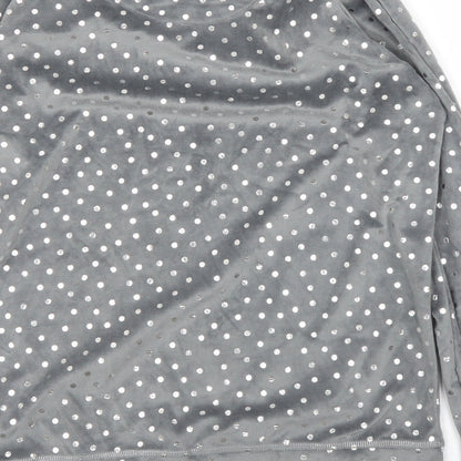 TU Womens Silver Polka Dot  Pullover Jumper Size 8  - PJ top