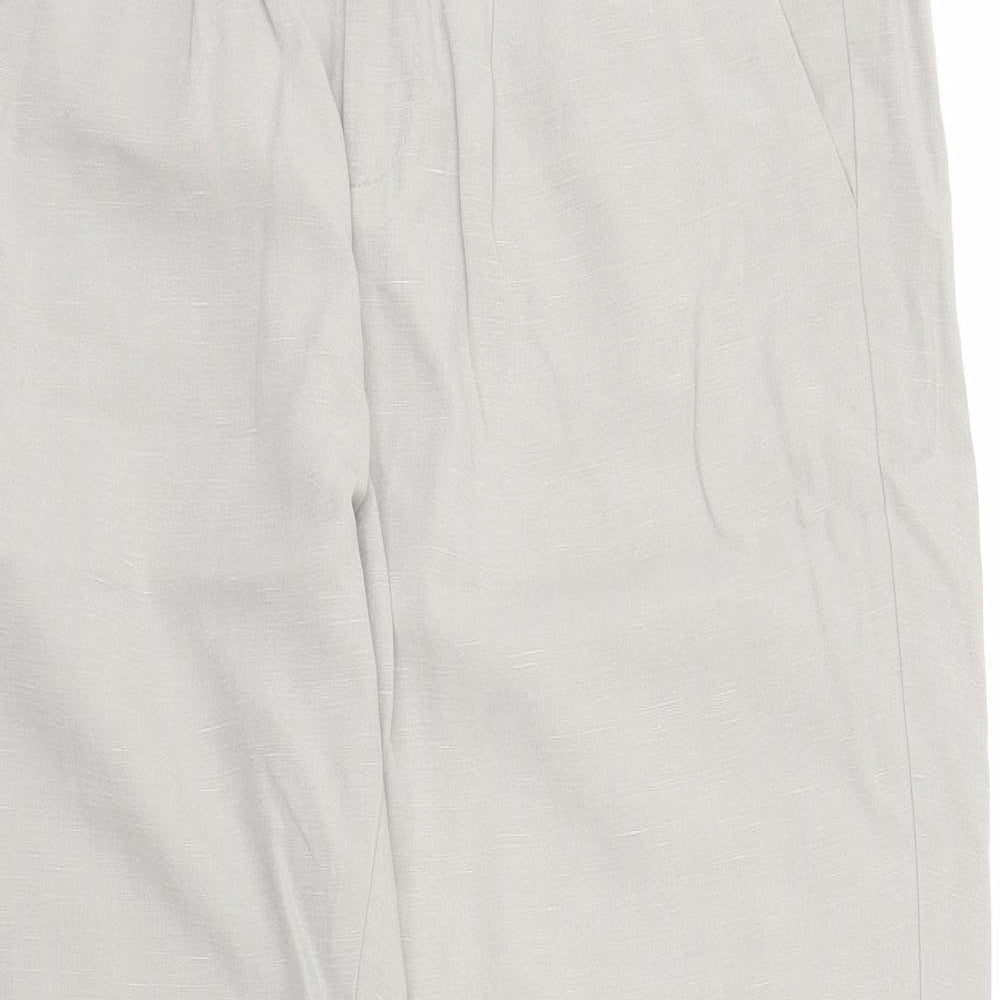 Womens UK Size 8 Stile Benetton Regular Fit Capri Grey Trousers