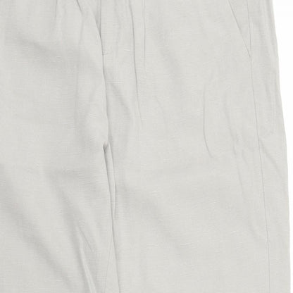 Womens UK Size 8 Stile Benetton Regular Fit Capri Grey Trousers