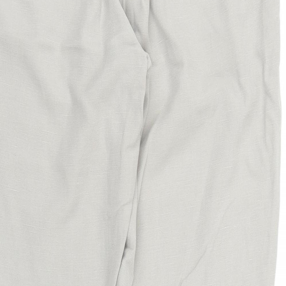 Womens UK Size 8 Stile Benetton Regular Fit Capri Grey Trousers