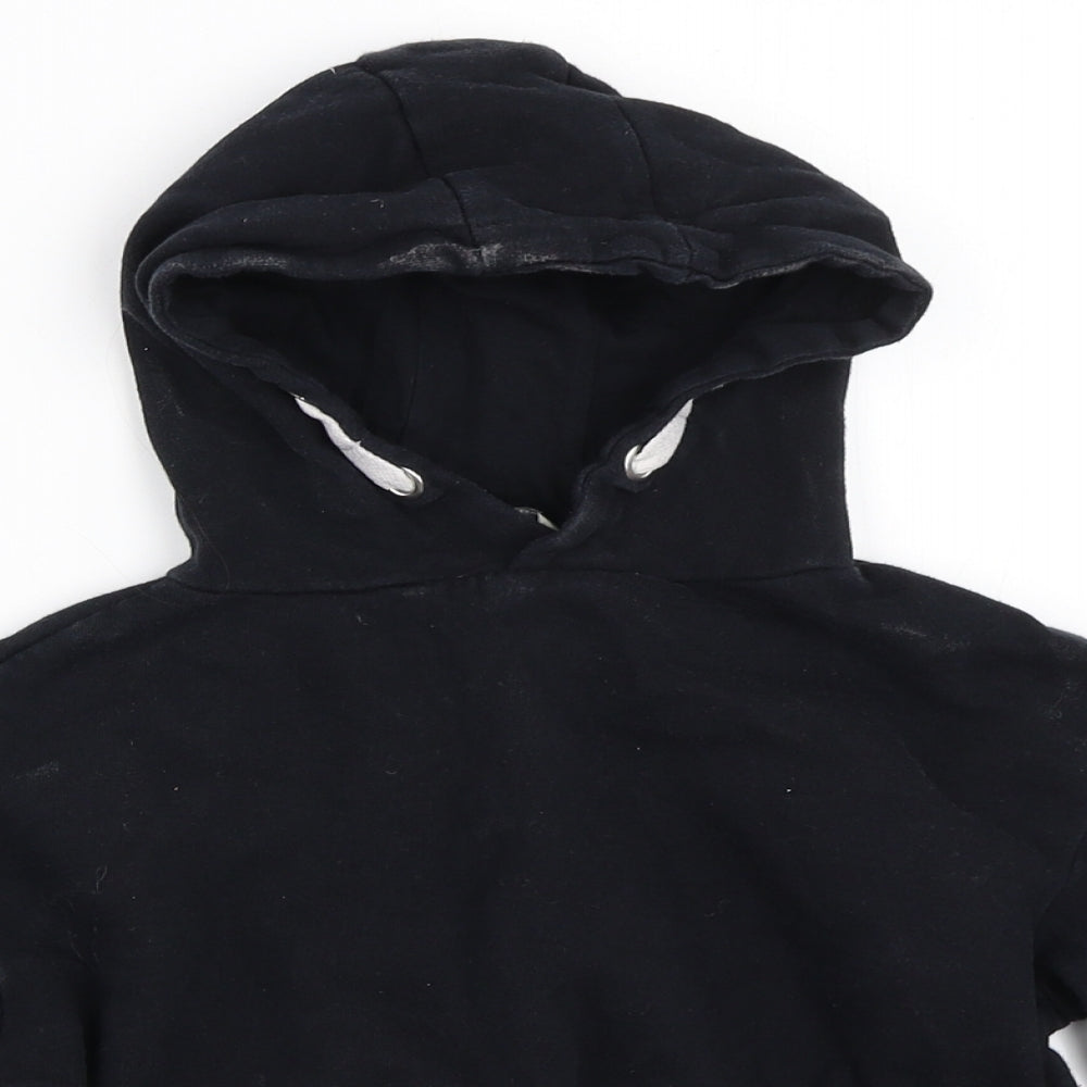 Miss Evie Girls Black   Pullover Hoodie Size 6-7 Years