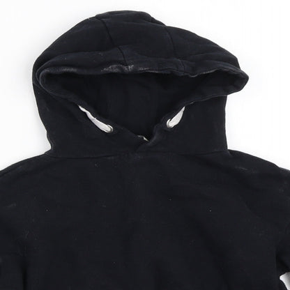 Miss Evie Girls Black   Pullover Hoodie Size 6-7 Years