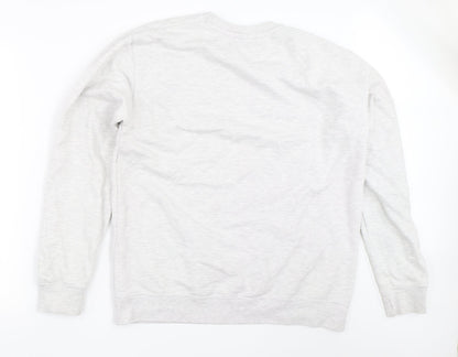 Mens UK Size L All We Do is Grey Pullover Sweatshirt