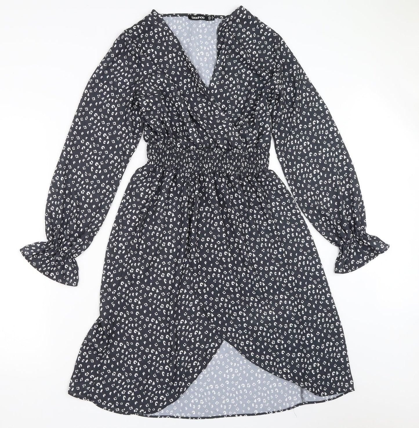 Boohoo Womens Black   Fit & Flare  Size 8