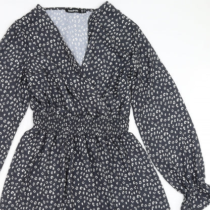 Boohoo Womens Black   Fit & Flare  Size 8