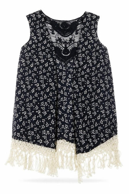 Front view of South women’s blue floral cardigan jumper, size S