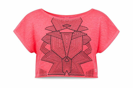 Womens UK Size XS DECATHLON Pink Basic T-Shirt