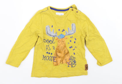 Mothercare Baby Yellow   Basic T-Shirt Size 12-18 Months