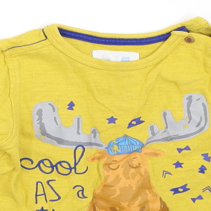Mothercare Baby Yellow   Basic T-Shirt Size 12-18 Months