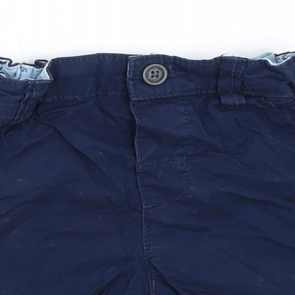 H&M Boys Blue   Cropped Trousers Size 12-18 Months