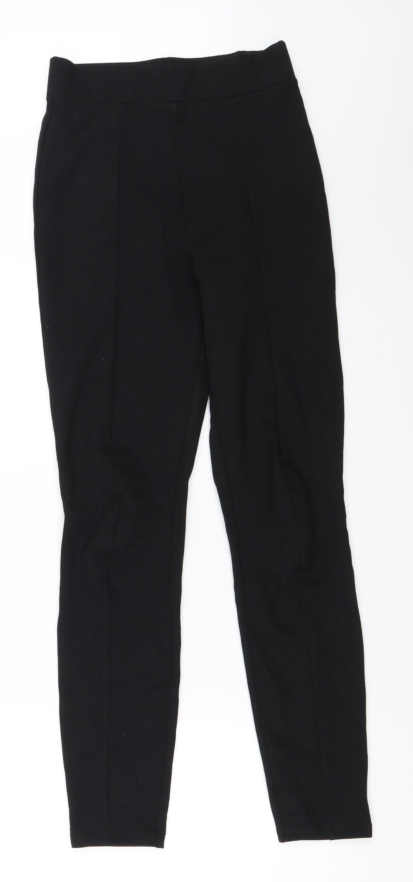 Womens UK Size 8 Miss Selfridge Regular Fit Capri Black Trousers