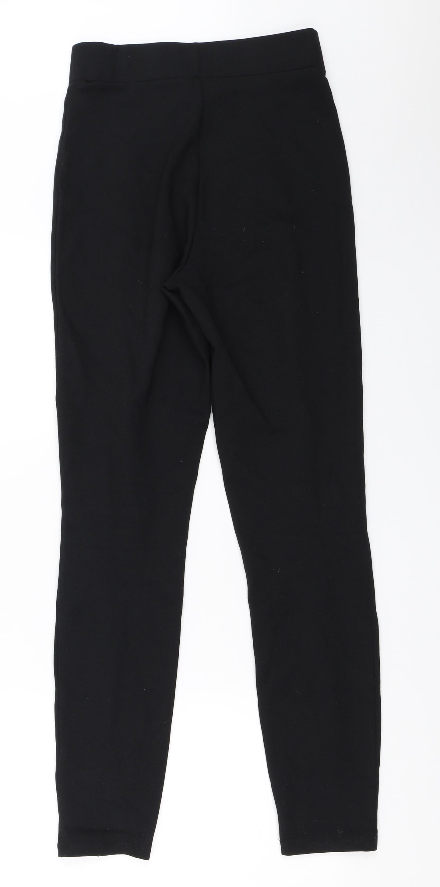 Womens UK Size 8 Miss Selfridge Regular Fit Capri Black Trousers