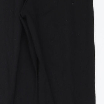 Womens UK Size 8 Miss Selfridge Regular Fit Capri Black Trousers