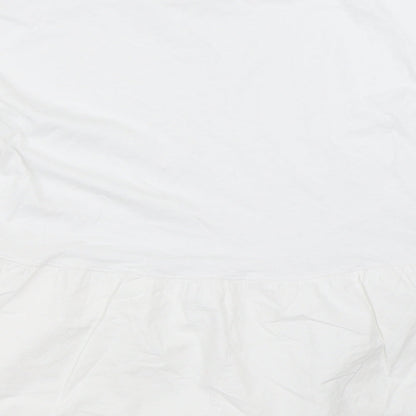 Womens UK Size 10 New Look White Basic T-Shirt