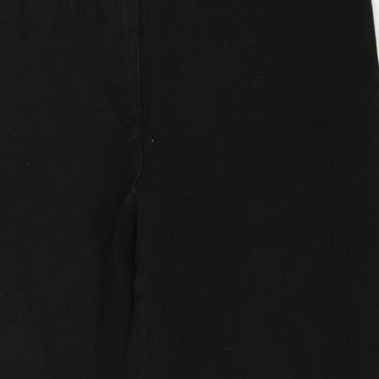 Womens UK Size L Preworn Regular Fit Mom Black Jeans
