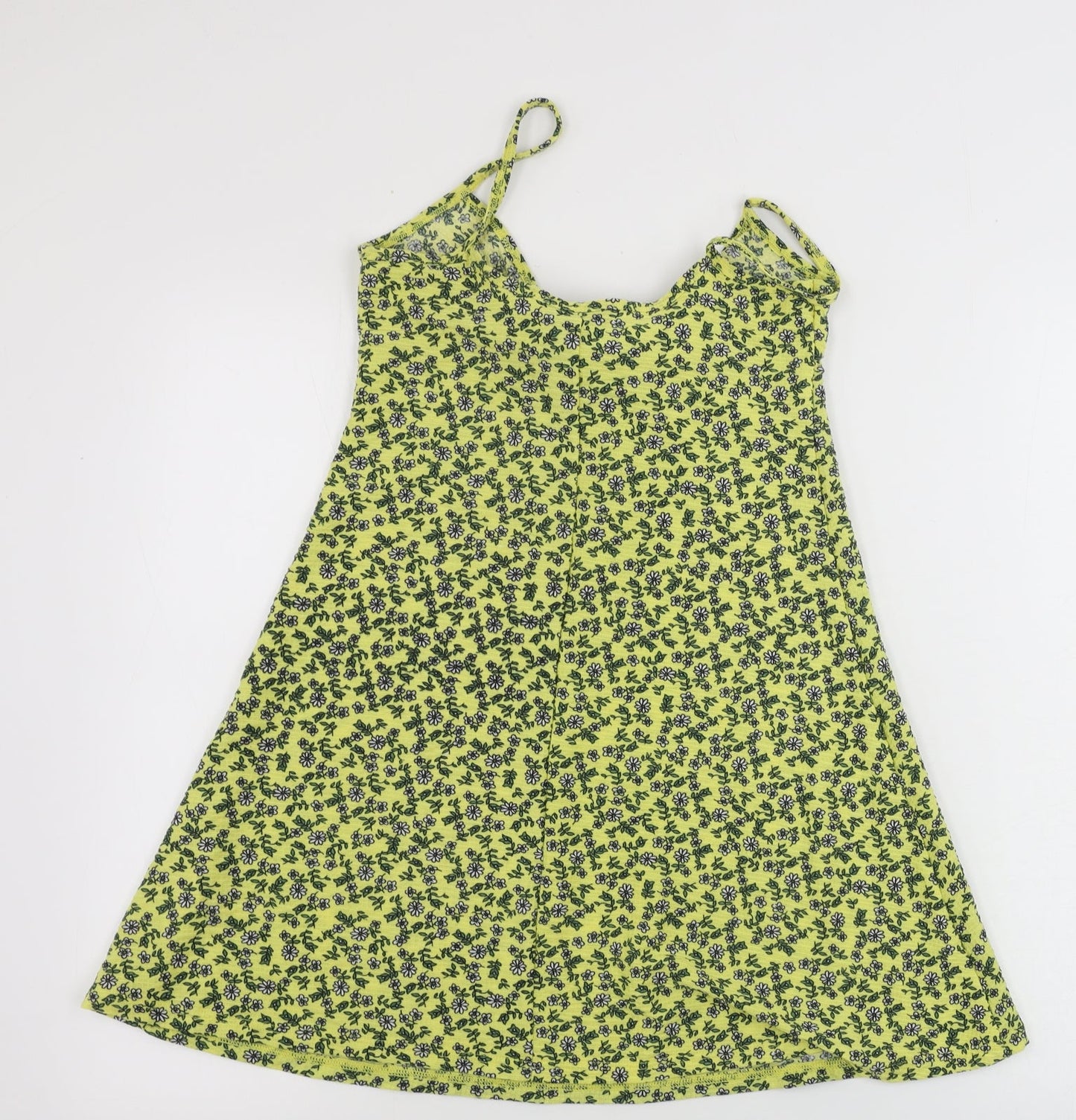 Womens UK Size 6 Topshop Yellow Basic Tank