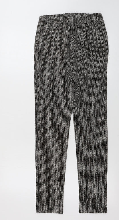 Oltre Womens Beige Geometric  Trousers  Size 28 in L27 in