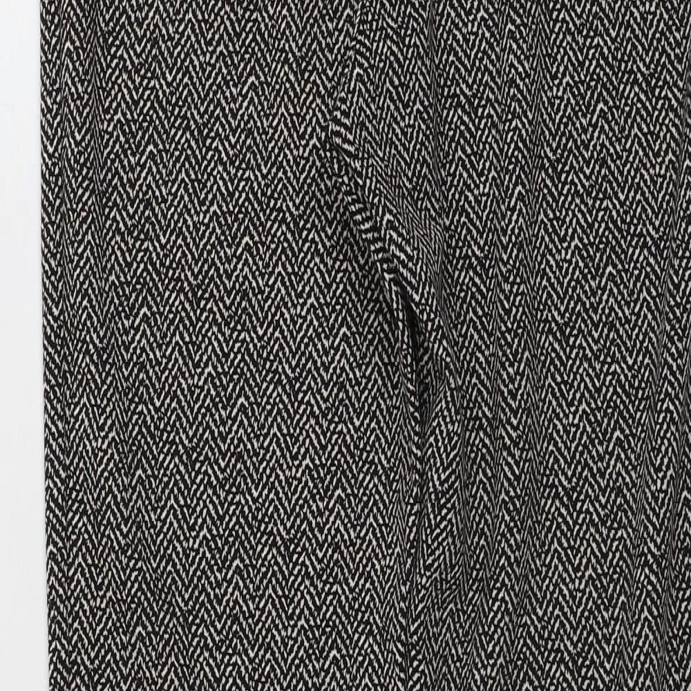 Oltre Womens Beige Geometric  Trousers  Size 28 in L27 in